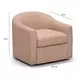 Thao Blush Upholstered Swivel Accent Chair