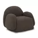 Marius Brown Performance Fabric Upholstered Accent Chair