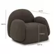 Marius Brown Performance Fabric Upholstered Accent Chair