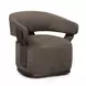 Madison Mink Performance Fabric Upholstered Swivel Accent Chair