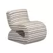 Senna Taupe and White Upholstered Accent Chair
