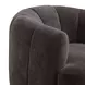 Jasmine Chocolate Upholstered Swivel Accent Chair