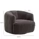 Jasmine Chocolate Upholstered Swivel Accent Chair