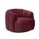 Jasmine Berry Red Performance Fabric Upholstered Swivel Accent Chair