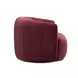 Jasmine Berry Red Performance Fabric Upholstered Swivel Accent Chair