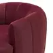 Jasmine Berry Red Performance Fabric Upholstered Swivel Accent Chair