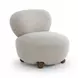 Pucker Warm Gray Performance Fabric Upholstered Accent Chair