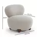Pucker Warm Gray Performance Fabric Upholstered Accent Chair