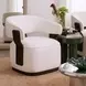 Madison Chalk Performance Chenille Swivel Accent Chair