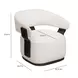 Madison Chalk Performance Chenille Swivel Accent Chair