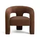 Malone Rust Performance Chenille Upholstered Accent Chair