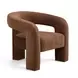Malone Rust Performance Chenille Upholstered Accent Chair
