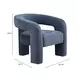 Malone Blue Denim Performance Chenille Upholstered Accent Chair