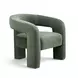 Malone Green Performance Chenille Upholstered Accent Chair
