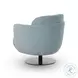 Solange Blue Shadow Velvet Swivel Chair
