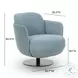 Solange Blue Shadow Velvet Swivel Chair