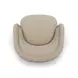 Pamela Tan Performance Fabric Upholstered Swivel Tassel Lounge Chair