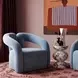 Jenn Blue Performance Velvet Upholstered Accent Chair