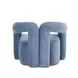 Jenn Blue Performance Velvet Upholstered Accent Chair