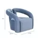 Jenn Blue Performance Velvet Upholstered Accent Chair