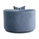 Fickle Bluestone Performance Velvet Upholstered Swivel Accent Chair with Pillow