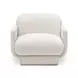 Azalea Cream Performance Velvet Upholstered Accent Chair