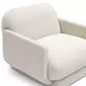 Azalea Cream Performance Velvet Upholstered Accent Chair
