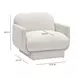 Azalea Cream Performance Velvet Upholstered Accent Chair