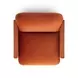 Azalea Rust Orange Performance Velvet Upholstered Accent Chair