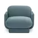 Azalea Powder Blue Performance Velvet Upholstered Accent Chair