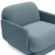 Azalea Powder Blue Performance Velvet Upholstered Accent Chair