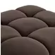 Calliope Dark Brown Performance Velvet Modular Armless Chair with Pillow