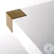 Adeline White and Gold Dining Table