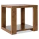 Melange Rich Golden Brown Rectangular Mulholland Round End Table