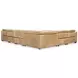Billings Brown 6 Piece Leather Power Motion Sectional