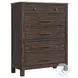 Transitions Two Toned Driftwood and Sable 6 Drawer Chest