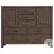 Transitions Two Toned Driftwood and Sable 7 Drawer Gentlemans Chest