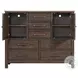 Transitions Two Toned Driftwood and Sable 7 Drawer Gentlemans Chest