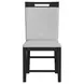 Pinnacle Light Gray Upholstered Counter Height Side Chair Set of 2