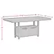 Pinnacle Charcoal Extendable Rectangular Counter Height Table