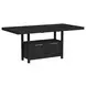 Pinnacle Charcoal Extendable Rectangular Counter Height Table