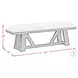 Pinnacle Light Grey Bench
