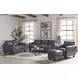 TerraTrek Ocean Blue Leather 82" Sofa