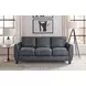 TerraTrek Ocean Blue Leather 82" Sofa