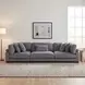Traverse Gray 135" Sofa