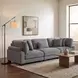 Traverse Gray 135" Sofa