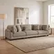 Traverse Taupe 135" Sofa