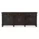 Trento Distressed Black 6 Door Sideboard