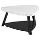 Raine White Triangular Marble Top Coffee Table