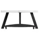 Raine White Triangular Marble Top Coffee Table